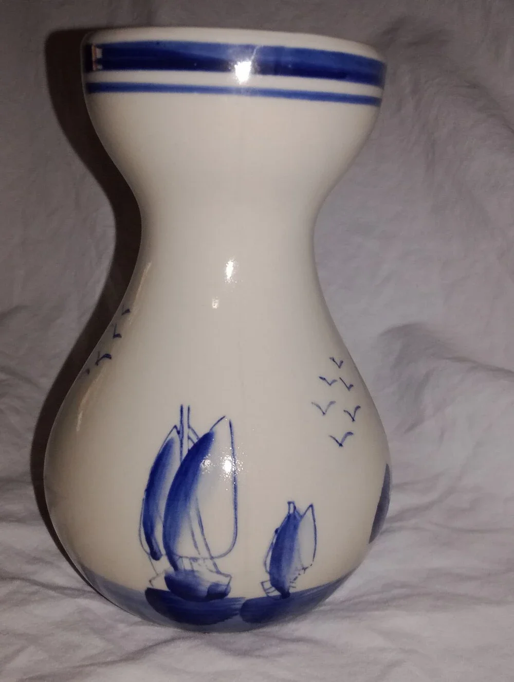 Delft Holland Windmill Village Painted Stone Ceramic 5 5/8